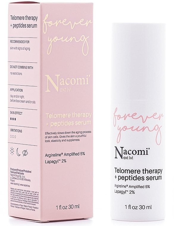 Face Serum - Nacomi Next Level Telomere Therapy + Peptides Serum — photo N1