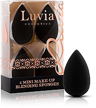 Fragrances, Perfumes, Cosmetics Mini Makeup Sponge Set, 4 pcs, black - Luvia Cosmetics Classic Make-up Blending Sponges Kit