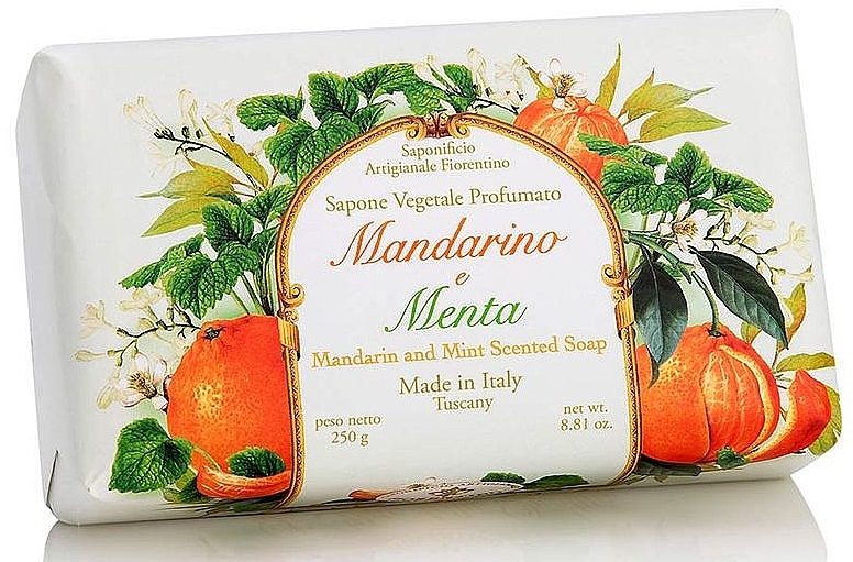 Tangerine & Mint Natural Soap - Saponificio Artigianale Fiorentino Tangerine & Mint Soap — photo N1