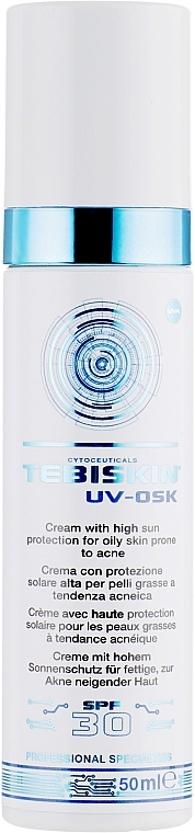 Sunscreen for Oily & Problem Skin - Tebiskin UV-Osk Cream SPF 30+ — photo N7