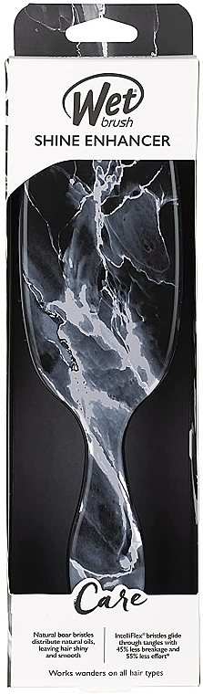 Hair Brush, onyx - The Wet Brush Enhancer Paddle Brush Marble Onyx — photo N3