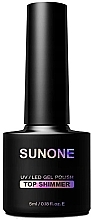 Fragrances, Perfumes, Cosmetics Gel Polish Shimmer Top Coat - Sunone Top Shimmer