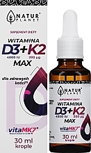 Vitamin D3+ K2 Drops - Natur Planet Suplement Diet Vitamin D3+ K2 Max — photo N2