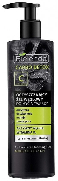 Face Cleansing Charcoal Gel - Bielenda Carbo Detox Gel — photo N1