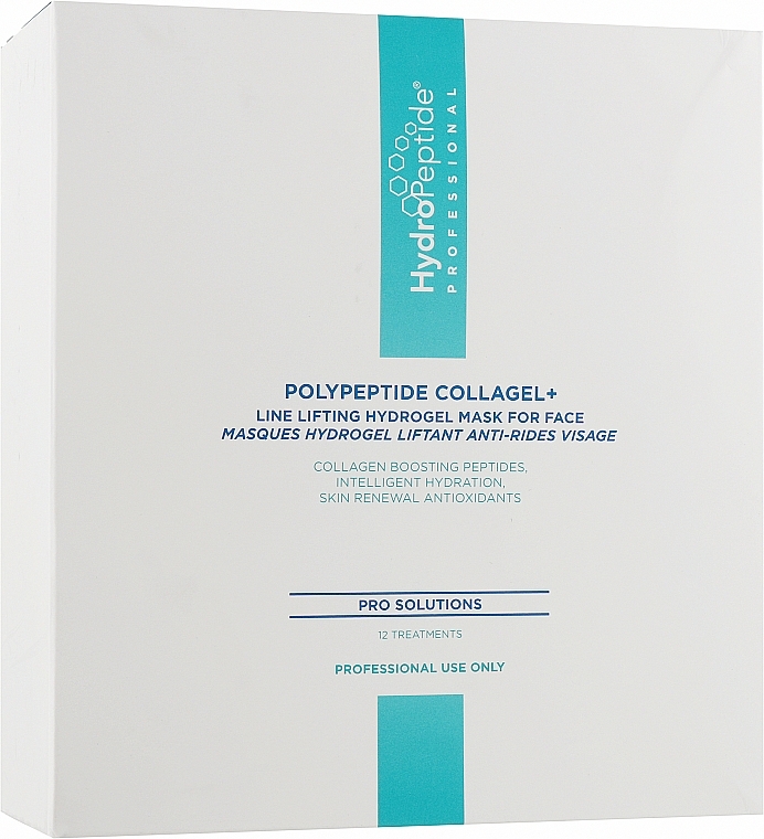 Lifting Hydrogel Face Mask - HydroPeptide PolyPeptide Collagel Face (12 szt.) — photo N3