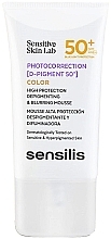Fragrances, Perfumes, Cosmetics Tinted Face Mousse - Sensilis Photocorrection D-Pigment SPF 50+ Color