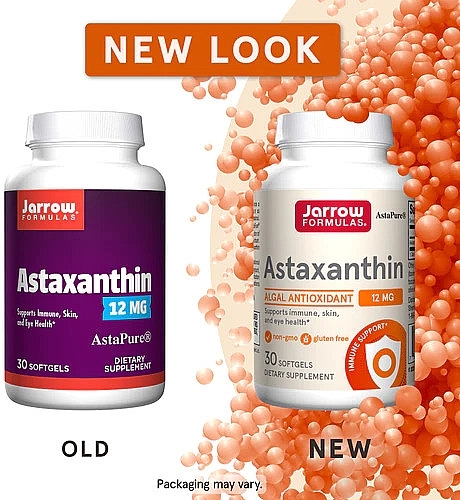 Dietary Supplement "Astaxanthin" - Jarrow Formulas Astaxanthin 12mg — photo N3