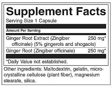 Ginger Root Supplement, 250 mg - Swanson Ginger Root — photo N4