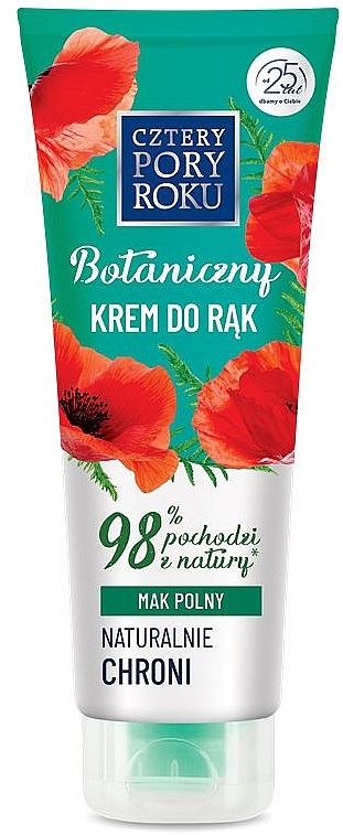 Hand Protective Cream "Poppy Field" - Cztery Pory Roku Botanical Protective Hand Cream — photo N4