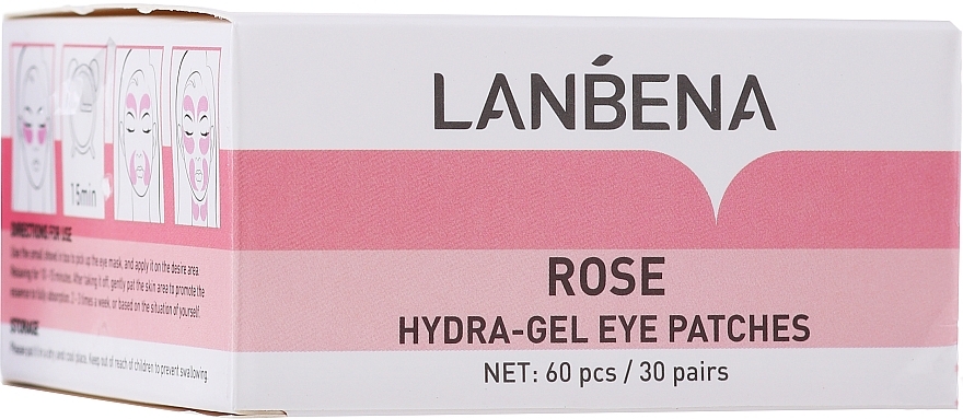 Rose Hydra-Gel Eye Patches - Lanbena Rose Hydra-Gel Eye Patches — photo N1