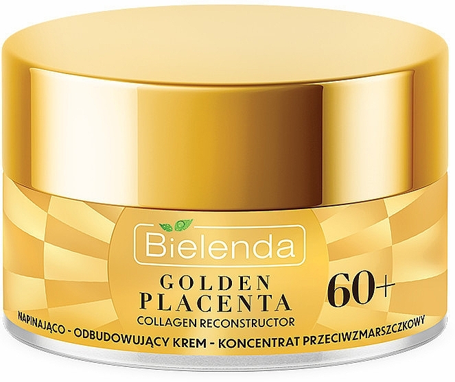 Anti-Wrinkle Lifting & Revitalizing Concentrate Cream 60+ - Bielenda Golden Placenta Collagen Reconstructor — photo N2