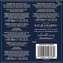 Set - Baylis & Harding Men's Citrus Lime & Mint 4 Piece Box (hair/body/wash/100ml + sh/gel/50ml + face/wash/100ml + a/sh/balm/50ml) — photo N2