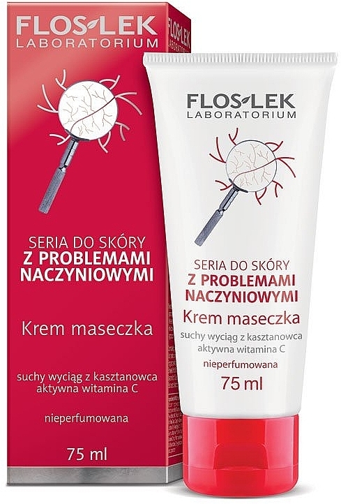 Facial Cream Mask - FlosLek Dilated Capillaries Cream Mask — photo N1