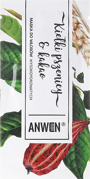 Highly-Porous Hair Mask - Anwen Masks For Highly-Porous Hair Wheat Sprouts and Cocoa (sample) — photo N1