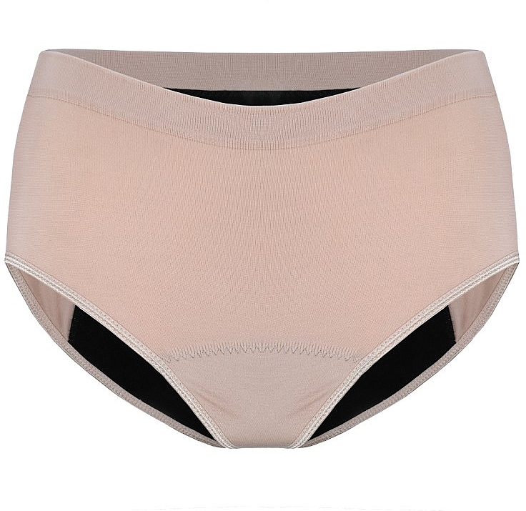 Reusable Menstrual Panties, Size M, Beige - Bella My Bella — photo N2