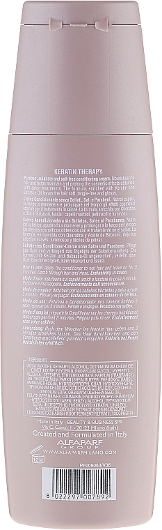 Keratin Conditioner - Alfaparf Lisse Design Keratin Therapy Maintenance Conditioner — photo N3