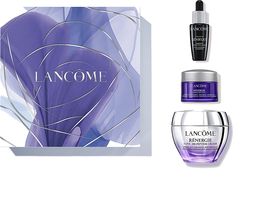 Face Care Set - Lancome Renergie (cr/50ml + ser/10ml + n/cr/15ml) — photo N1