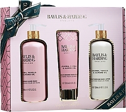 Fragrances, Perfumes, Cosmetics Set - Baylis & Harding Jojoba, Vanilla & Almond Oil Hand Care Set (h/soap/300ml + h/lot/300ml + h/cr/130ml)