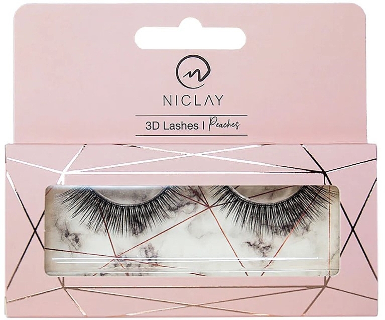 False Eyelashes - Niclay 3D Lashes Peaches — photo N1