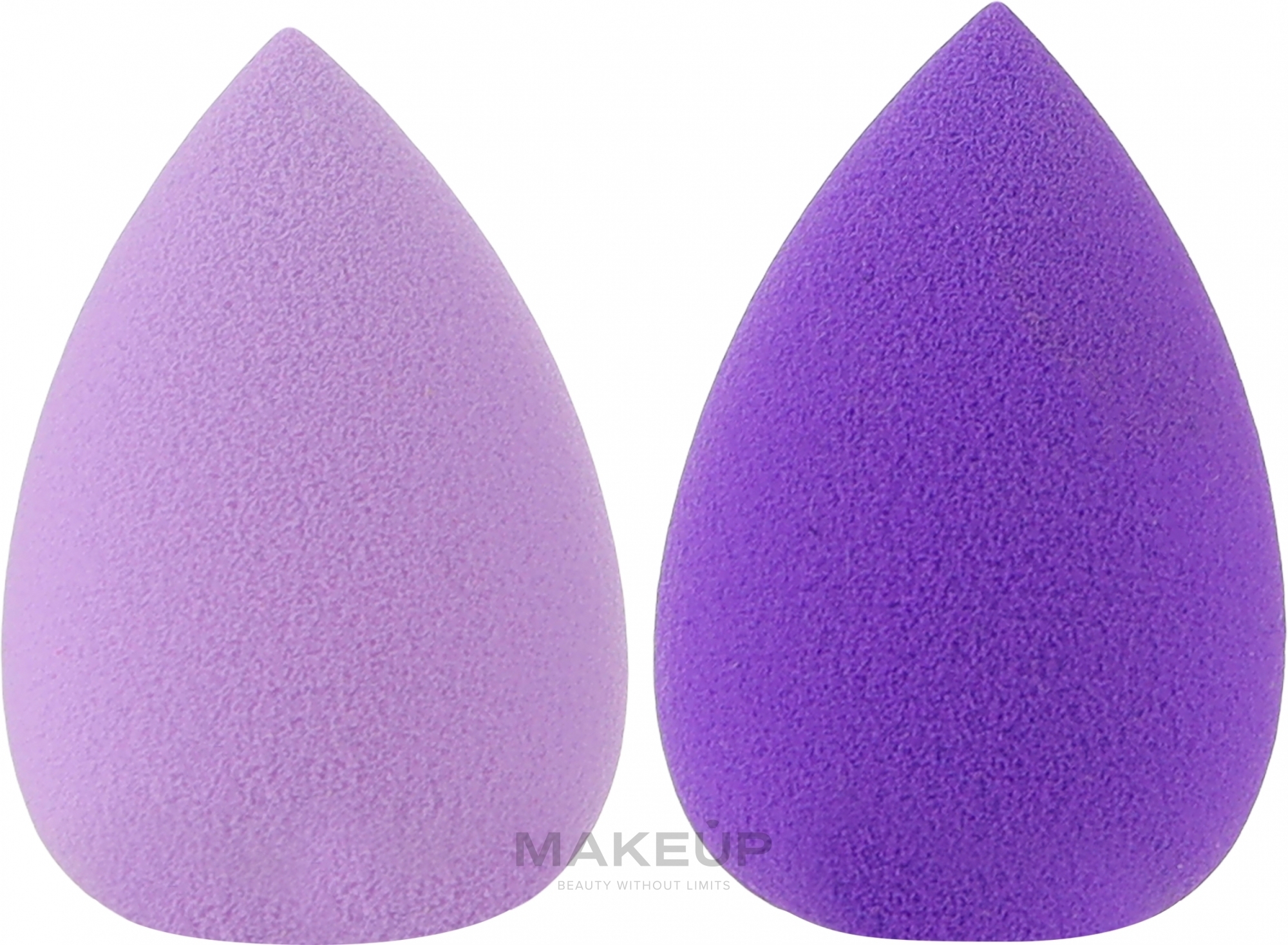 Makeup Mini-Sponge, 2 pcs - Tools For Beauty Mini Concealer Makeup Sponge Purple — photo 2 szt.