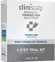 Fragrances, Perfumes, Cosmetics Natural Hair Early Stages of Thinning Kit - Joico Cliniscalp 3-step Trial Kit For Natural Hair Early Stages (shmp/100ml + cond/100ml + treat/50ml)