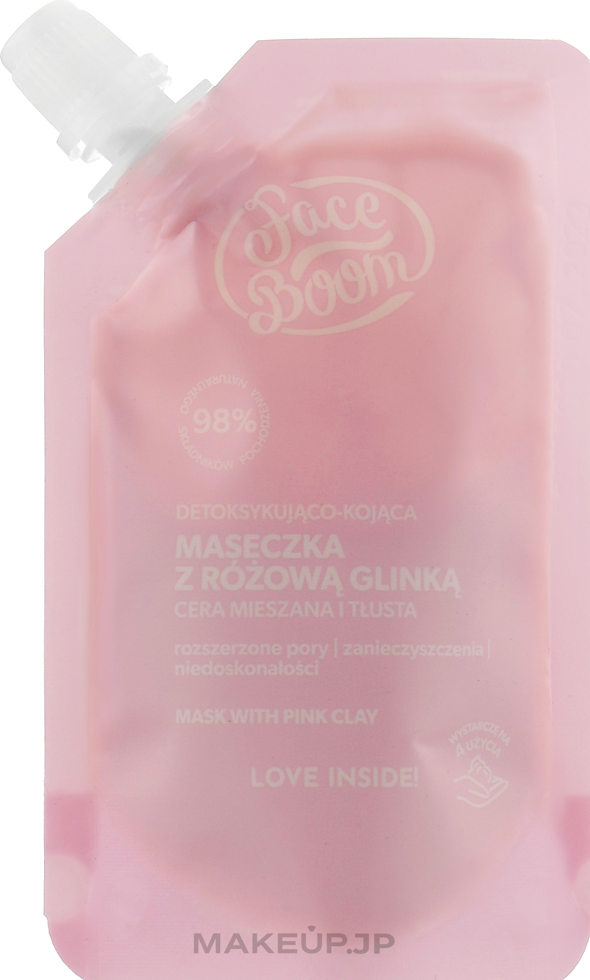 Soothing Facial Detox Mask with Pink Clay - BodyBoom Face Boom Mask With Pink Clay — photo 40 g