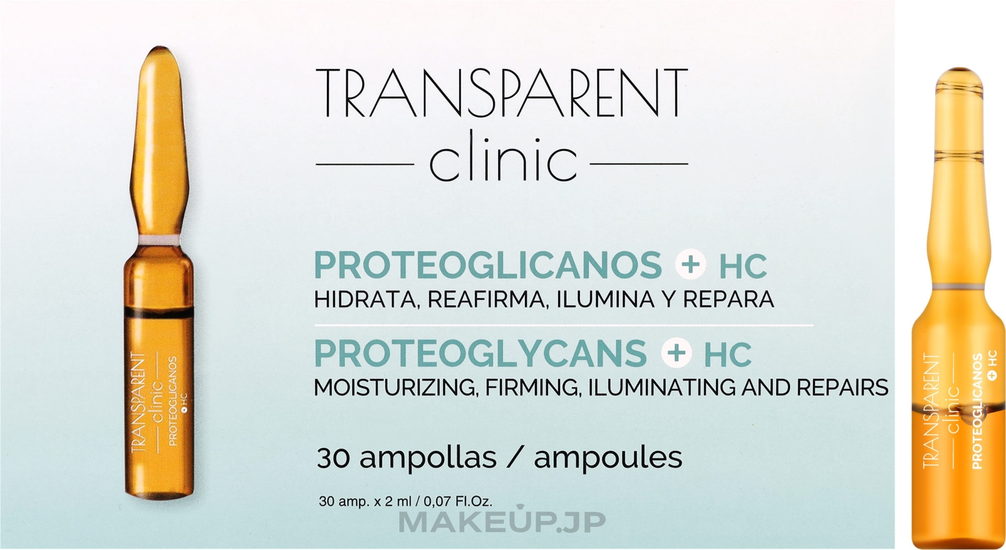 Face Ampoules - Transparent Clinic Proteoglicanos + HC — photo 30 x 2 ml