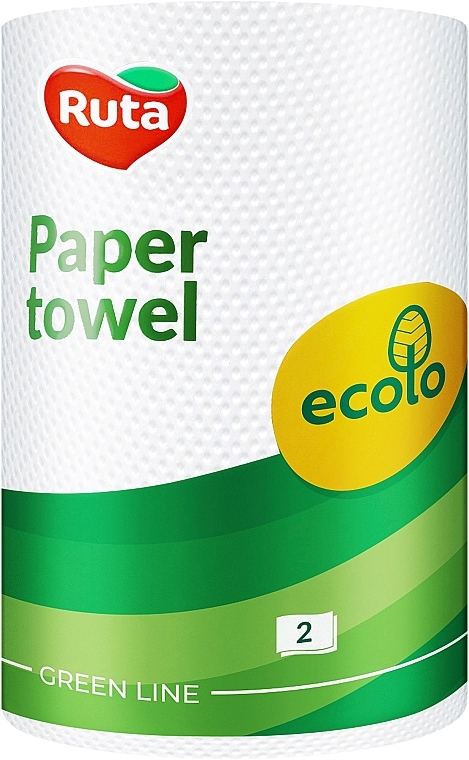 Ecolo Paper Towels, 120 tears, 2 layers, white - Ruta — photo N9