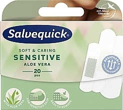 Fragrances, Perfumes, Cosmetics Plaster for Sensitive Skin - Salvequick Sensitive Aloe Vera