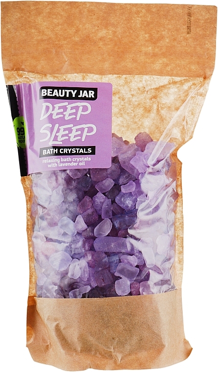 Relaxing Bath Crystals with Lavender Oil 'Deep Sleep' - Beauty Jar Bath Crystals — photo N1