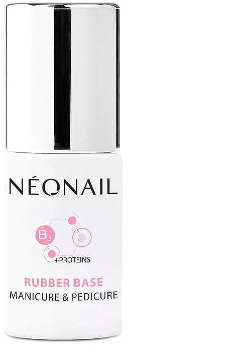 Rubber Base Coat - NeoNail Professional +Proteins Rubber Base Manicure & Pedicure — photo N4