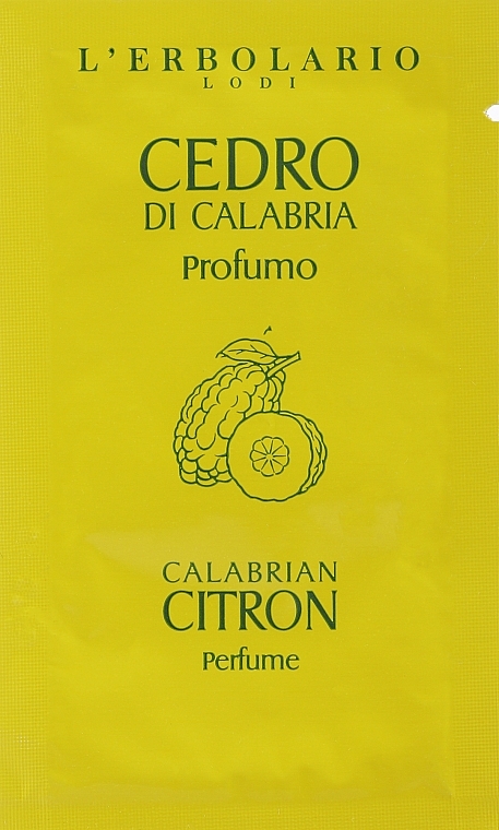 L'Erbolario Calabrian Citron - Parfum (sample) — photo N1