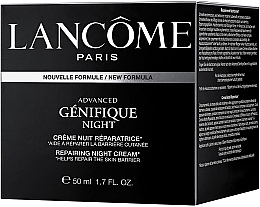 Night Face Cream for Protective Functions Repair - Lancome Advanced Genifique Night — photo N5