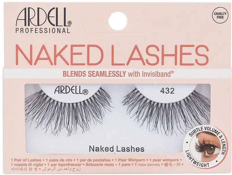 False Lashes - Ardell Magnetic Naked Lashes 432 False Eyelashe Black — photo N1