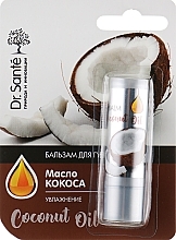 Fragrances, Perfumes, Cosmetics Moisturizing Lip Balm with Coconut Oil - Dr. Sante Coconut Oil Lip Balm