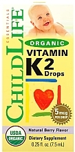 Berry Flavor Children Organic Vitamin K2, drops - Child Life Organic Vitamin K2 Drops — photo N2