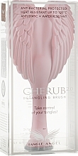 Compact Angel Hair Brush, light pink & gray - Tangle Angel Cherub 2.0 Soft Touch Pink — photo N1