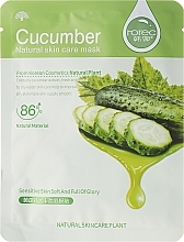 Fragrances, Perfumes, Cosmetics Face Sheet Mask "Cucumber" - Rorec Natural Skin Cucumber Mask 