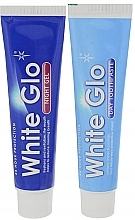 Set with Yellow Toothbrush - White Glo Night & Day Toothpaste (t/paste/65ml + t/gel/65ml + toothbrush) — photo N3