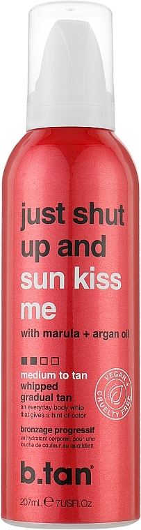 Tanning Cream "Just Shut Up And Sun Kiss Me" - B.tan Medium To Tan Everyday Glow Whip — photo N9