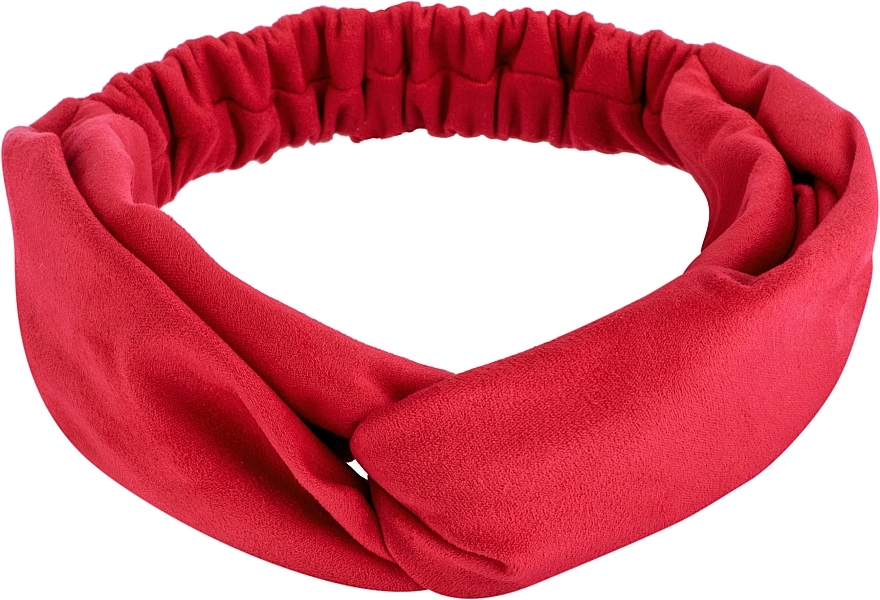 Headband "Suede Twist", red - MAKEUP Hair Accessories — photo N1