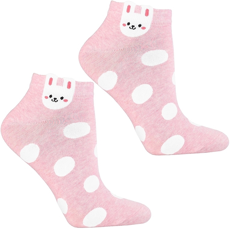 Women Short Socks CSD240-090, pink - Moraj — photo N1