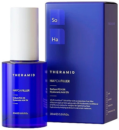 Anti-Aging & Moisturizing Face Serum with Hyaluronic Acid - Theramid Hapca Filler — photo N1