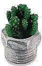 Fragrances, Perfumes, Cosmetics Decorative Candle 'Cactus', option 3 - Top Choice