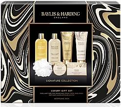 Set, 7 products - Baylis & Harding Sweet Mandarin & Grapefruit Ultimate Bathing Large Gift Set — photo N1
