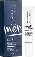 Fragrances, Perfumes, Cosmetics Men Face Cream - Transparent Clinic For Men Q10&Retinol Contour Cream 