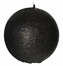 Fragrances, Perfumes, Cosmetics Decorative Candle "Ball", Black, 10cm - Artman Glamour