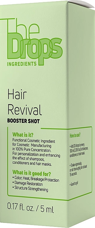 Repairing Complex for Damaged Hair - Pharma Group Laboratories The Drops Hair Revival Booster Shot — photo N2