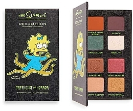 Mini Eyeshadow Palette Alien Maggie - Makeup Revolution The Simpsons Treehouse of Horror Mini Eyeshadow Palette Alien Maggie — photo N6