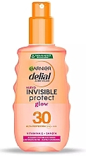 Sunscreen Spray - Garnier Delial Ambre Solaire Invisible Protect Glow SPF30 Spray — photo N1